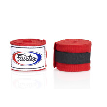 Fairtex HW2 Elastic Cotton Handwraps 120' och 180"""" Full Lngd Hand Wraps-Mnga frger (rd 120"""")