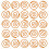 JAM PAPER Circular Paper Clips - Round Paperclips - Orange - 50/Pack 3
