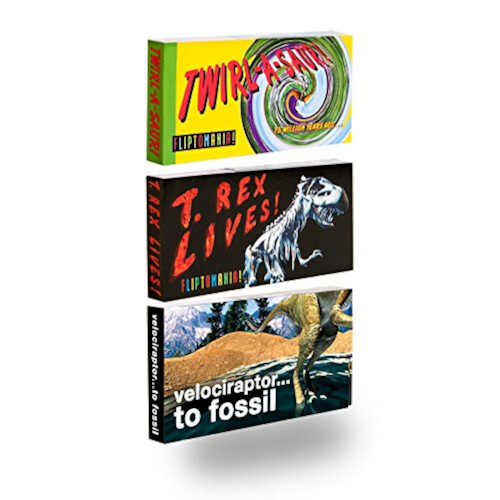 Fliptomania Dinosaurier-Animations-Daumenkinos, 3er-Pack