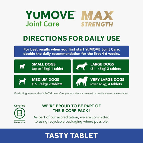 Yumove YuMOVE Senior MAX Strength | Maximum Strength Joint Supplement - 120 Tablets 2