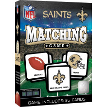 MasterPieces Sports Games - New Orleans Saints NFL Gioco di Abbinamento - Gioco per Bambini e Famiglia
