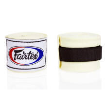 Fairtex HW2 Elastic Cotton Handwraps 120' og 180"""" h?ndindpakning i fuld l?ngde - mange farver (hvid 180"""")