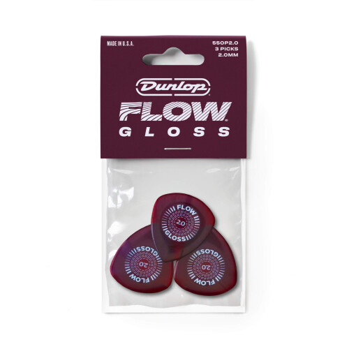 Dunlop Dunlop Flow Gloss 2,0 mm Guitar Pick-3 Pack 2