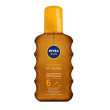 Nivea Sun Deep Tanning Oil Spray SPF 6 Golden & Lond-Lasting Tan 200ml
