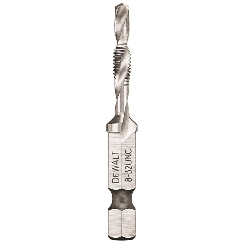 DeWalt Taraud DEWALT DWADTQTR832 Impact Ready 8-32 UNC, capacit    1/4""
