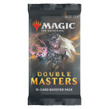 Magic: The Gathering Double Masters 2020 Draft Booster Pack | 15 carte magiche | 2 rare | 2 fogli