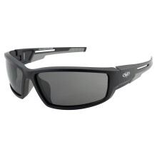 Global Vision Sly 88 motorzonnebril matzwart frame rooklens met grijs dubbel injectierubber