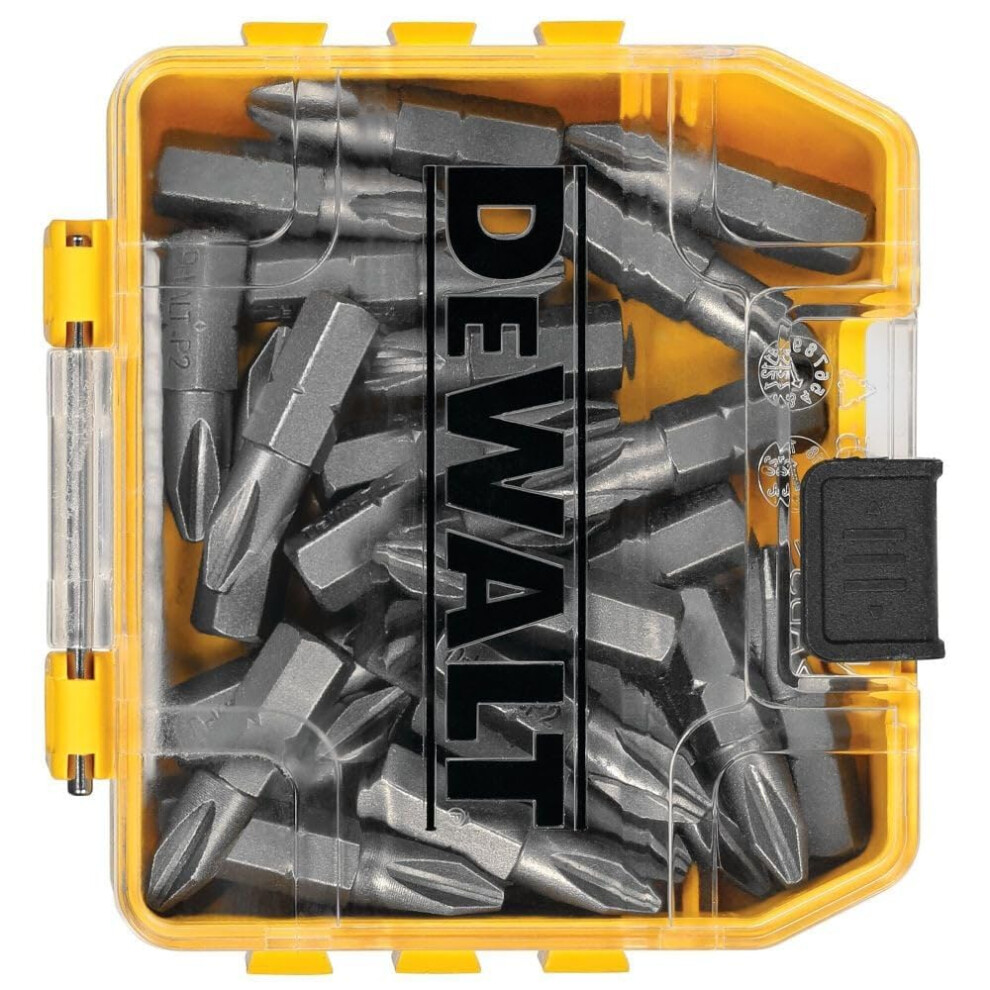 DEWALT Screwdriver Set  Phillips #2  1-Inch  25-Piece (DWAF2002B25)  Yellow