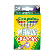 Crayola Metallic Crayons Kids Art Supplies 24 Count väritystarvikkeet Lahja lapsille Ikä 3 4 5 6