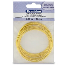 Beadalon Memria rozsdamentes acl memria huzal kerek nyaklnc XLarge Bright 8 oz kb. 248 tekercs