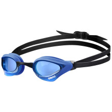 Occhialini da nuoto da gara antiappannamento ARENA Cobra Core Swipe unisex per uomo e donna, lenti in policarbonato anti-specchio, blu/blu/nero