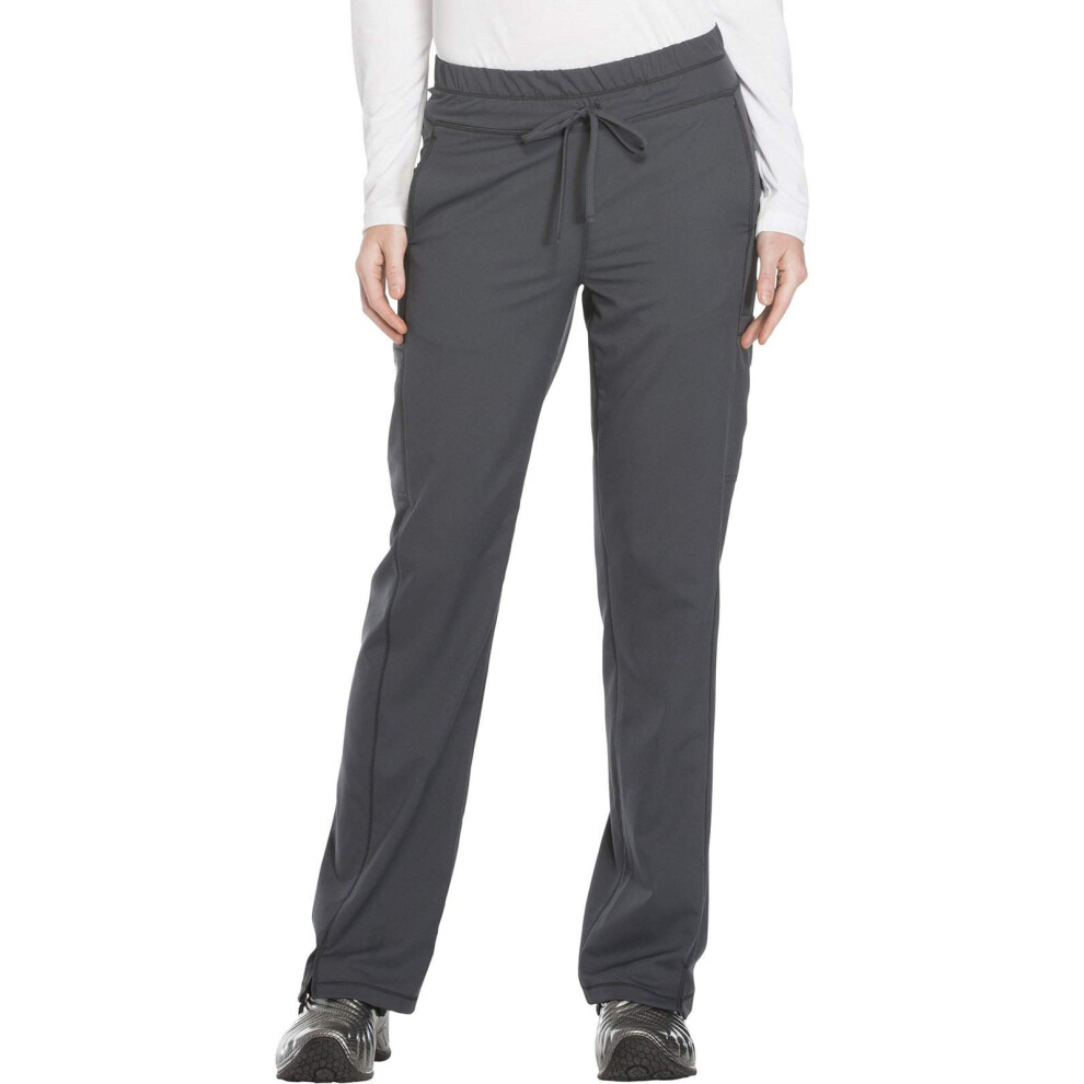 Dynamix Scrubs for Women  Drawstring Cargo Pants for Women DK130P  XXS Petite  Pewter