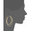 Guess Glad en Textuur Draad Gouden Hoopearrings 2
