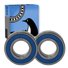 PGN (2 Pack) 6003-2RS Laakeri - Voideltu kromiterästiivistetty kuulalaakeri - 17x35x10mm laakerit kumitiivisteellä ja korkean kierrosluvun tuella
