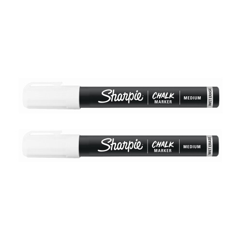 Sharpie SHARPIE Kreidemarker, feucht abwischbar, wei   , 2 St   ck 2