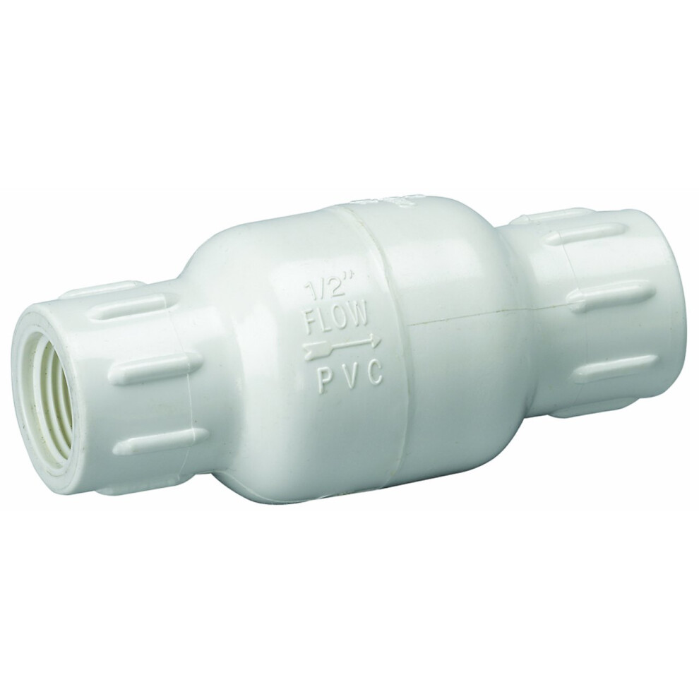 Homewerks Vck-P40-B6b Check Valve X Female Thread Pvc Schedule 40 1-1/4-Inch 1.25 Inch White 879420001801