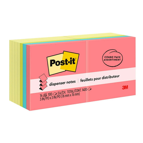 3M Post-it R33014YWM Αυθεντικά Σημειώματα Pop-up, 3 x 3, Κίτρινο/Κέιπ Τάουν, 100 Φύλλα 1