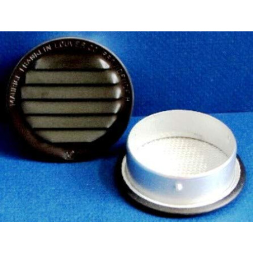 2.5"""" Round Screened Vent - Black - Package of 4