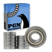 PGN (Paquete de 10) Rodamiento R4-ZZ - Rodamiento de Bola Sellado de Acero Cromado - 1/4"x5/8"x0.196"
