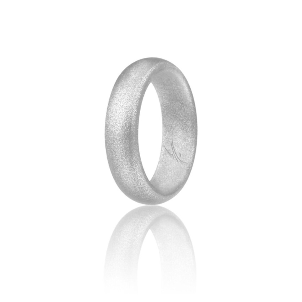 Siliconen Trouwring - Koepelstijl - Zilver Van Roq Voor Dames - Ring Van 11 Mm-image