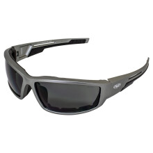 Global Vision Eyewear Sly Grey MET SM Sly Motorzonnebril Smoke Lens Metallic Frame Grijs