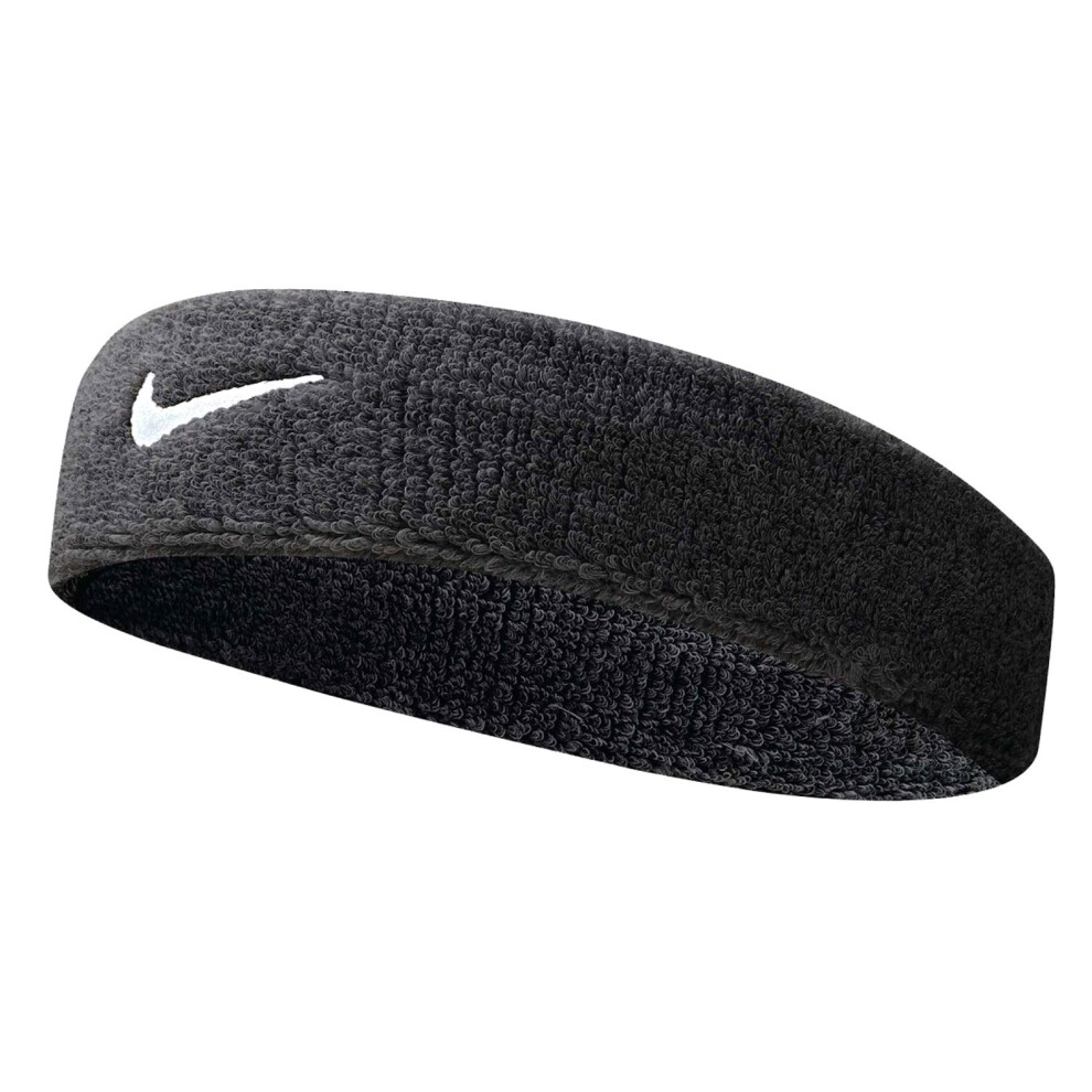 Nike Swoosh-Stirnband (Schwarz-Wei Osfm)-image