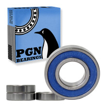 PGN (4 Pack) 6002-2RS Laakeri - Voideltu kromiterästiivistetty kuulalaakeri - 15x32x9mm laakerit kumitiivisteellä ja korkean kierrosluvun tuella