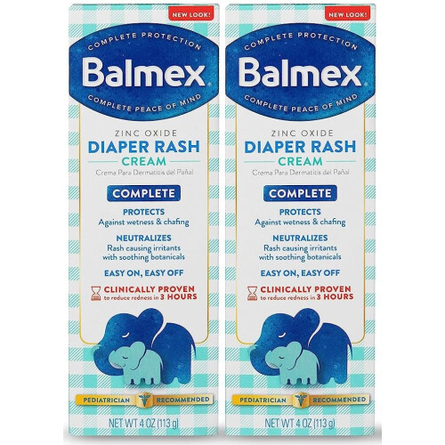 Balmex Diaper Rash Cream 2 Count (Packaging May Vary)