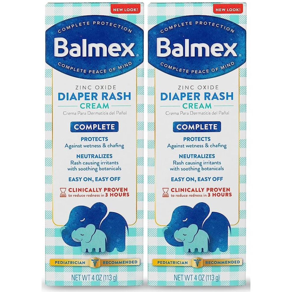 Diaper Rash 2 Count (Packaging May Vary) Cream Balmex