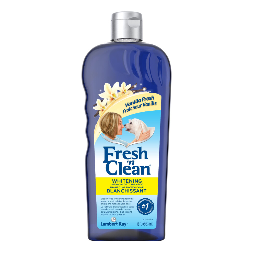 PetAg Lambert Kay Fresh 'n Clean Snowy-Coat Whitening Dog Shampoo 15:1 Concentrate - Vanilla Scent - 18 fl oz