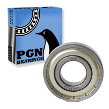 PGN (10 Pack) 6203-ZZ Laakeri - Voideltu kromiteräksinen tiivistetty kuulalaakeri - 17x40x12mm laakerit metallisuojalla ja korkean kierrosluvun tuell