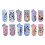 Bluey Bluey Mädchen 6er-Pack Spaß Socken, Himmelblau, 6-8 2