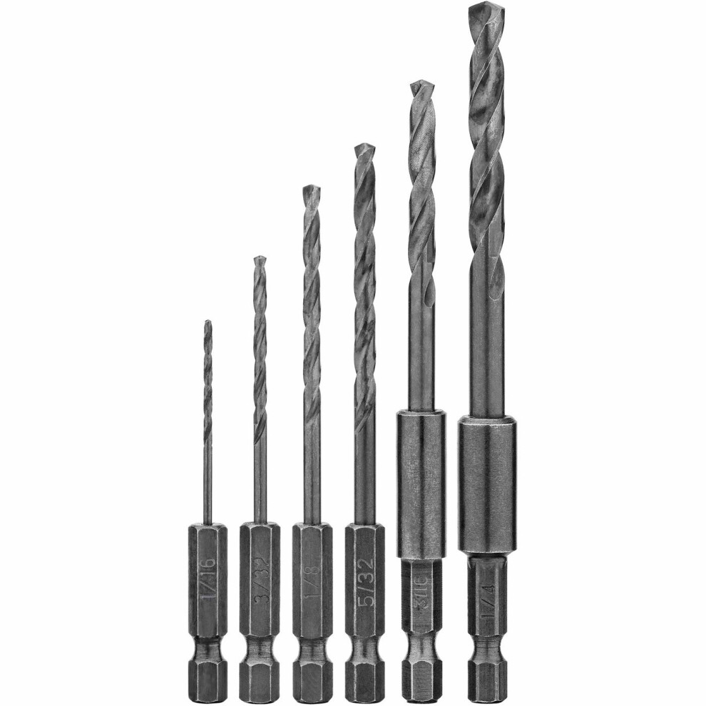 Dewalt 6 Piece Hex Bit Set