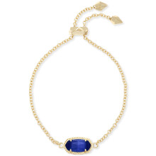 Kendra Scott Elaina Link Chain Bracciale per donne Gioielli di moda delicata 14K Eye Cobalt Cats Eye.