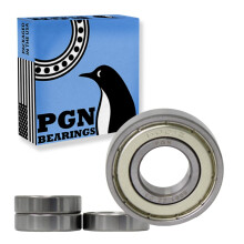 PGN (4 Pack) 6001-ZZ Laakeri - Voideltu kromiterästiivistetty kuulalaakeri - 12x28x8mm laakerit metallisuojalla ja korkean kierrosluvun tuella