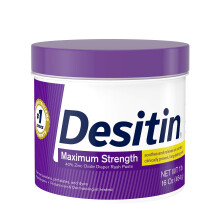 Desitin Baby-Windeldermatitis-Creme mit maximaler St   rke und 40 % Zinkoxid zur Linderung und Vorbeugung von Windeldermatitis, 16 oz