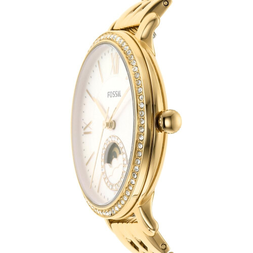 Fossil Fossil kvinders Jacqueline Quartz rustfrit st?l multifunktion Moonphase ur farve: guld (model: ES5167) 1