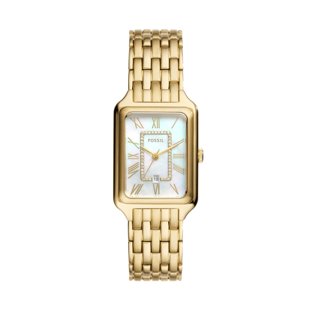 Fossil Women's Raquel Quartz Stainless Steel Three-Hand Watch  Color: Gold (Model: ES5220)