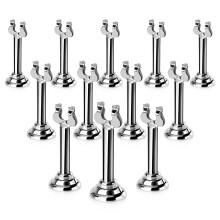 Nou Star FoodService 23459 HARP CLIP STIL STIL LOC CARD/TABEL Suport de numar de 3 inci Set de argint de 12