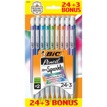 BIC Xtra Smooth Mechanische Potlood, Middelpunt (0.7mm), Perfect voor de Klas, 24 Stuks + 3 Bonus Potloden