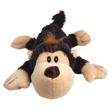 KONG Cozie Funky Monkey Squeaky Plush Dog Toy for Medium Dogs