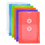 JAM PAPER Plastic Envelopes with Button & String Tie Closure - 4 1/4 x 6 1/4 - Assorted Colors - 6/Pack 1