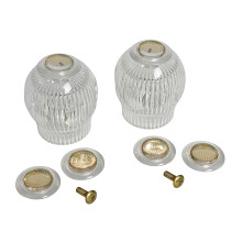 Danco 88671 Coppia di maniglie dei rubinetti per vasca sterling/doccia chiara acrilica