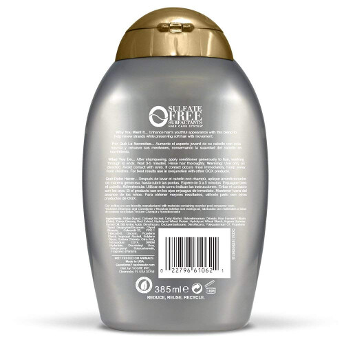 OGX Jugendfördernd + Sake Conditioner, 385 ml Flasche Sulfatfrei 1