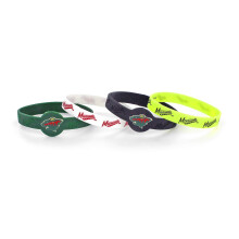 Aminco NHL Minnesota Wild Silicone Bracelets 4-Pack