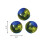 KONG KONG Squeezz Action Ball Blue Md 3