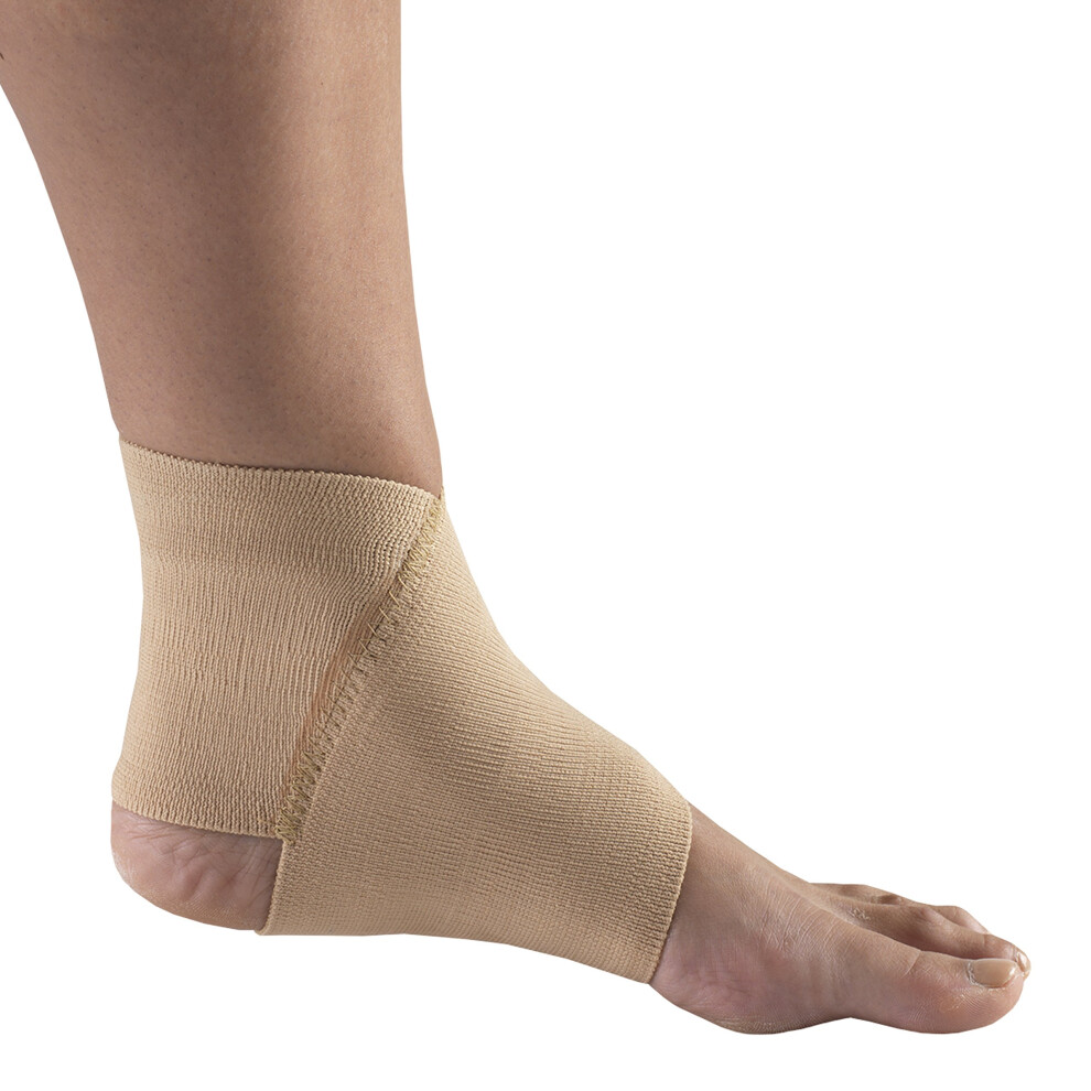 Champion Figure 8 Ankle Support  Light Elastic Compression Brace  Muscle Joint Recovery  Beige  Medium
