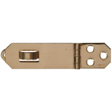 Hillman Group 851416 Carded - Mini Hasp Hinges, Solid & Brite Brass - 0.75 in.