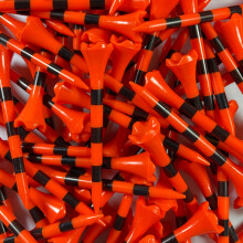 Pride Golf Tee Standaard 2-3/4"" Pride Performance Golf Tee Gestreept 100 Count Citrus Oranje