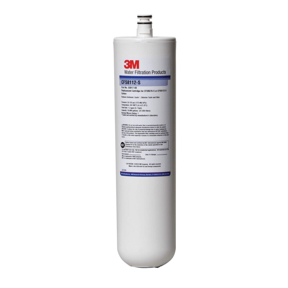 Cuno CFS8112-S Water Filter Cartridge with Scale  White